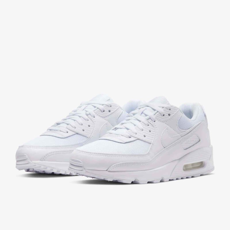 Nike Air Max 90 Recraft 'Triple White' - Imagen 3