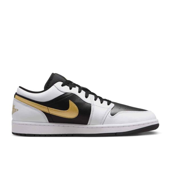 Air Jordan Retro 1 Low 'Metallic Gold Swoosh' 553558-172