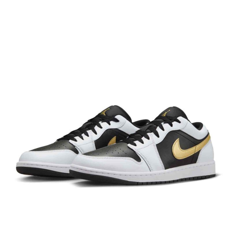 Air Jordan Retro 1 Low 'Metallic Gold Swoosh' 553558-172