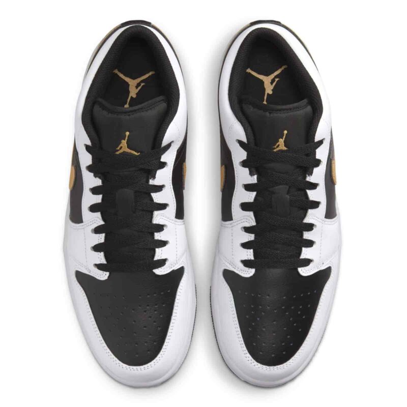 Air Jordan Retro 1 Low 'Metallic Gold Swoosh' 553558-172