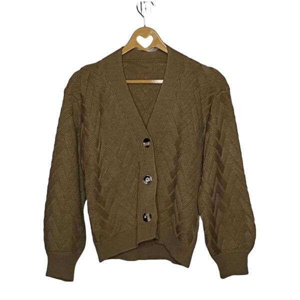 Marlenn Chompa Cardigan 'Caramelo' Hilo de Algodón Premiun MCC-001