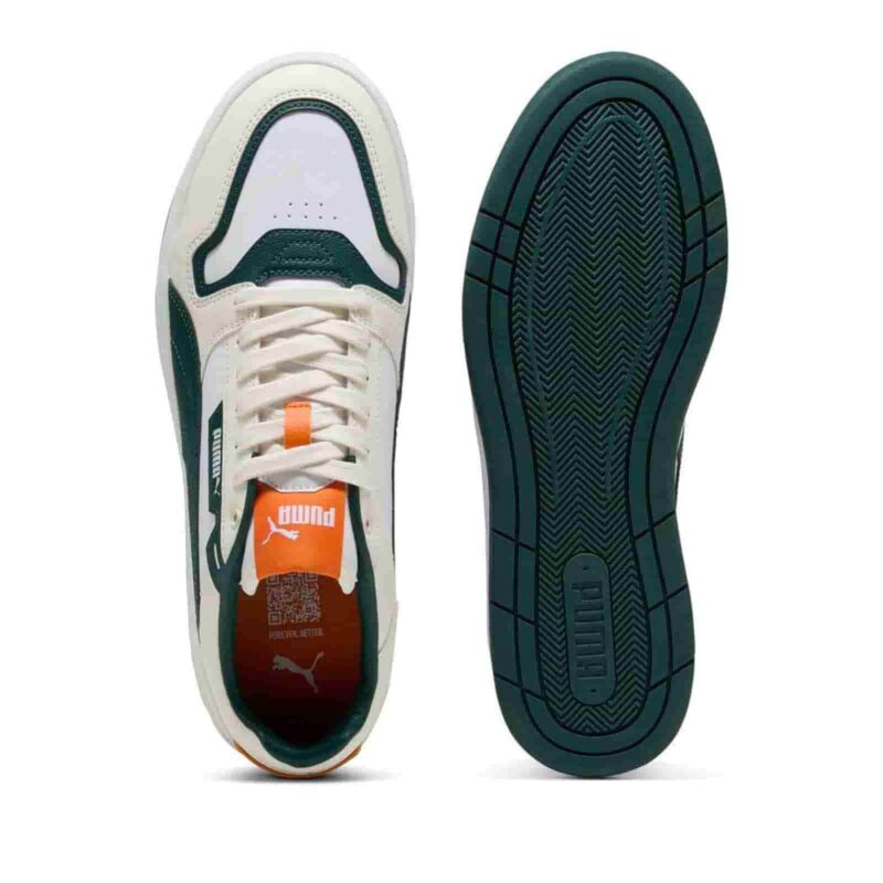 Puma Court Classic Street 'Off White Dark Green' 400196-06