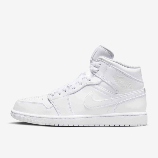 Air Jordan 1 Mid 'Triple White' 554724-136
