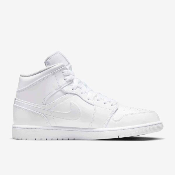 Air Jordan 1 Mid 'Triple White' 554724-136
