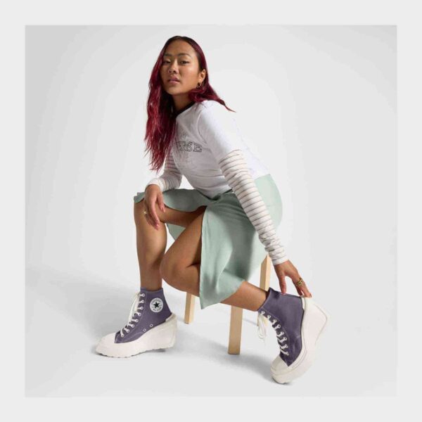 Converse Chuck 70 De Luxe Wedge Platform High 'Lavender Ash' A08282C