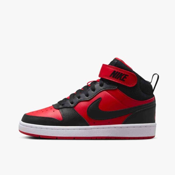 Nike Court Borough Mid 2 GS 'Black University Red' CD7782-602