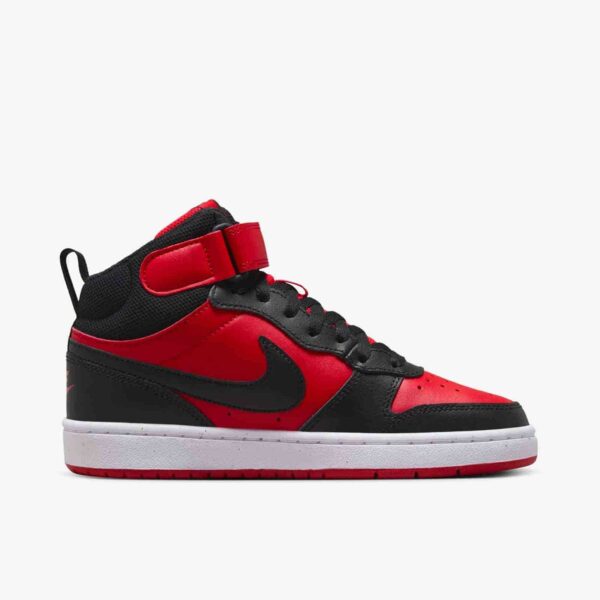 Nike Court Borough Mid 2 GS 'Black University Red' CD7782-602
