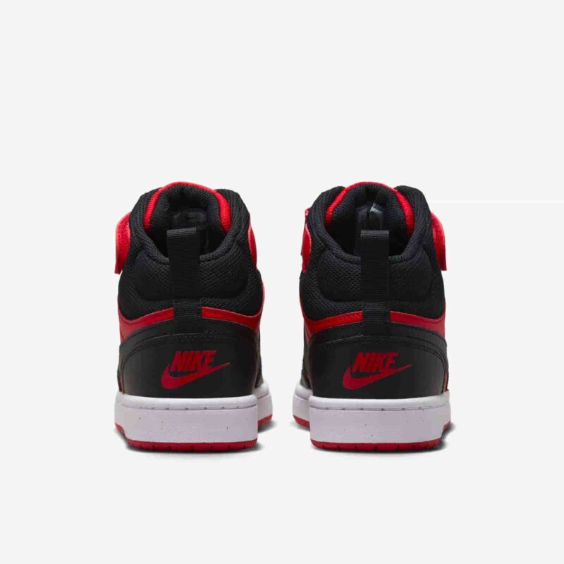 Nike Court Borough Mid 2 GS 'Black University Red' CD7782-602