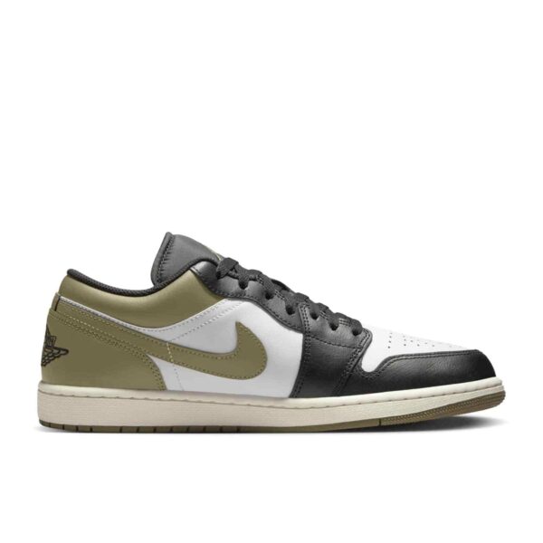 Air Jordan 1 Low 'Black Toe Medium Olive' 553558-092