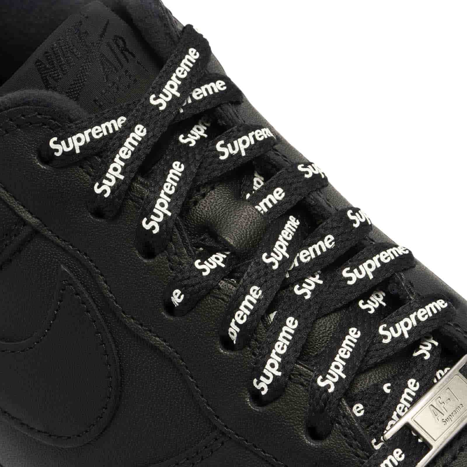 Nike Air Force 1 'Triple Black' "Supreme" CU9225-001